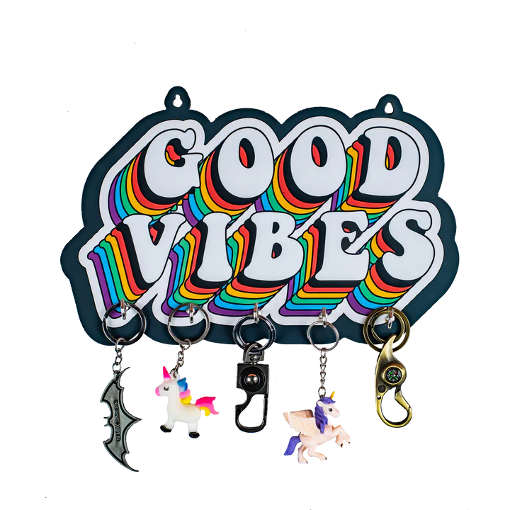 'Good Vibes' Wooden key holder