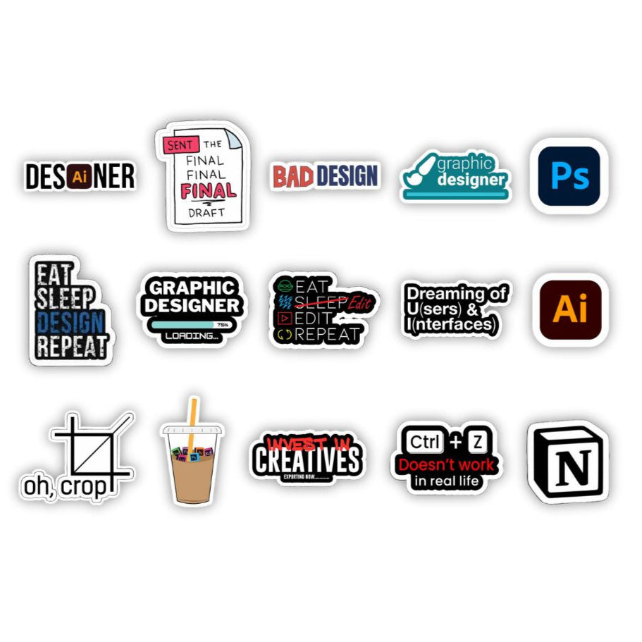 Developer Laptop Stickers – Code, Create, Customize