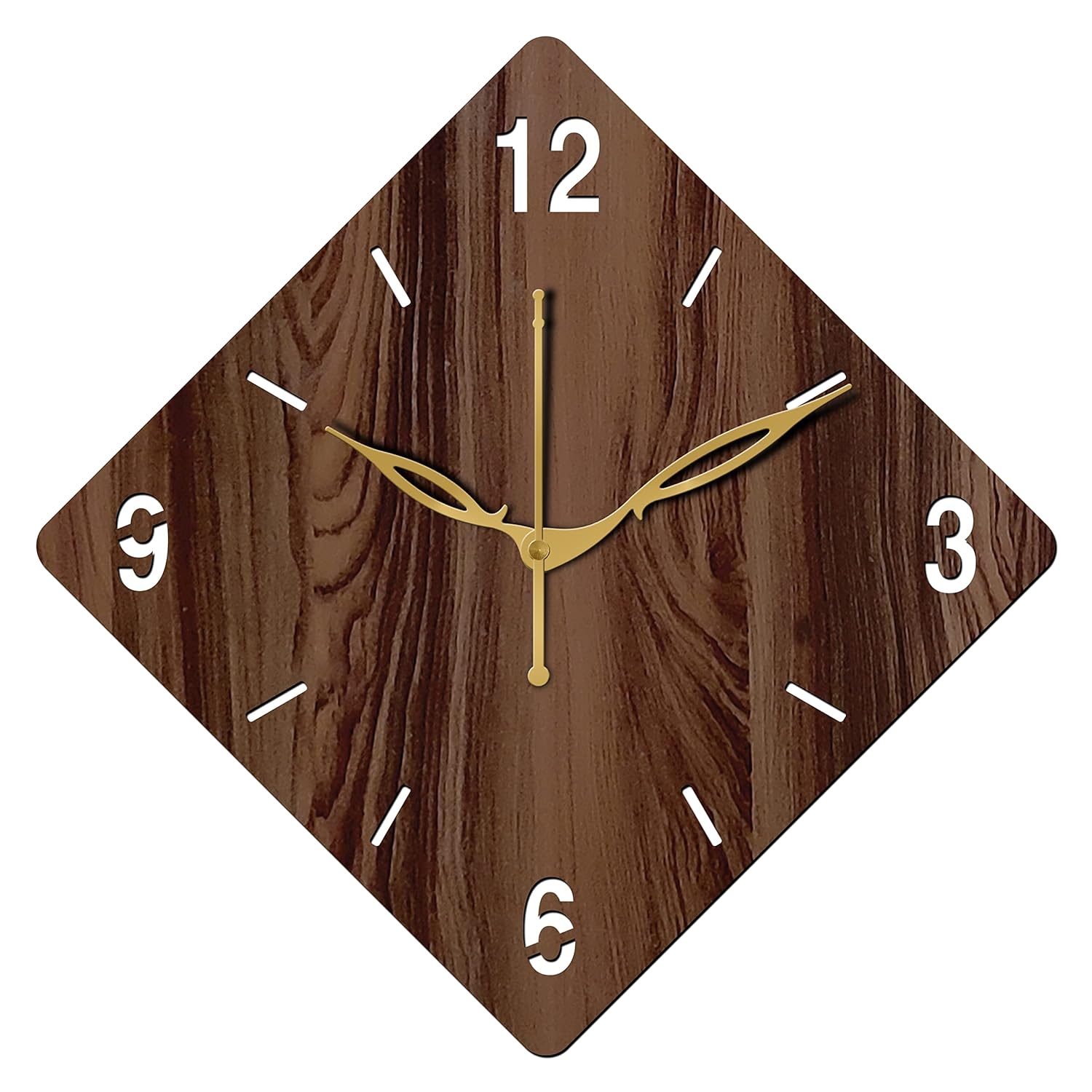 10" Inch Wooden Wall Clock (Wenge, Small Size, 25cm x 25cm)