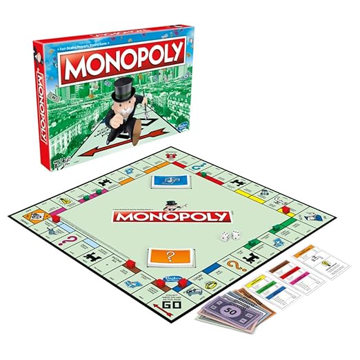 MONOPOLY Board Game (Multicolor) for Families and Kids Ages 8 and Up, Classic fantasy Gameplay