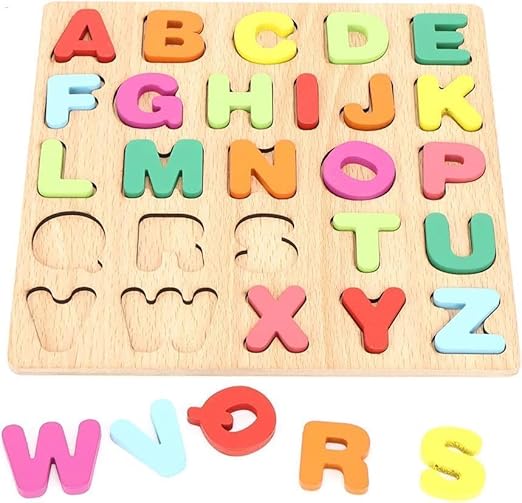 Imagine Art 3D Wooden Puzzles,Alphabet Puzzles for Kids,Numbers Puzzles for Kids,Early Education Toys for Children,Preschool Educational Game(ABC& Numbers)