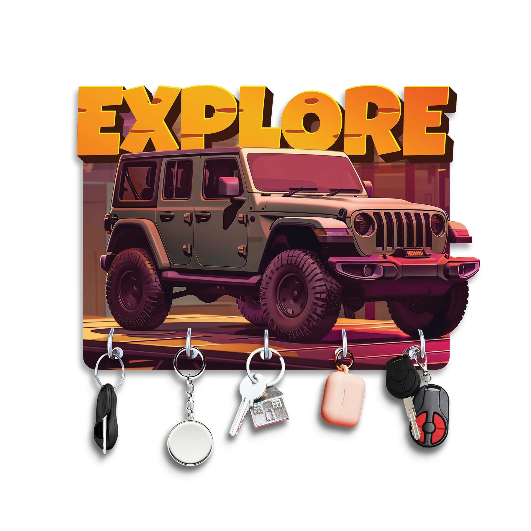 Explore Brown Thar Keyholder - MDF