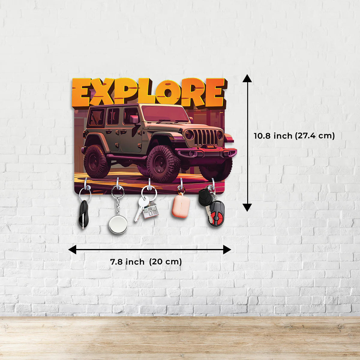 Explore Brown Thar Keyholder - MDF