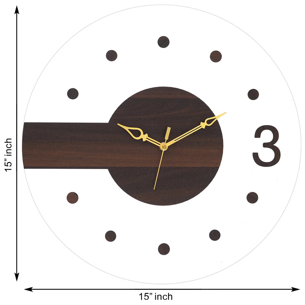 Wooden Acrylic Wall Clock