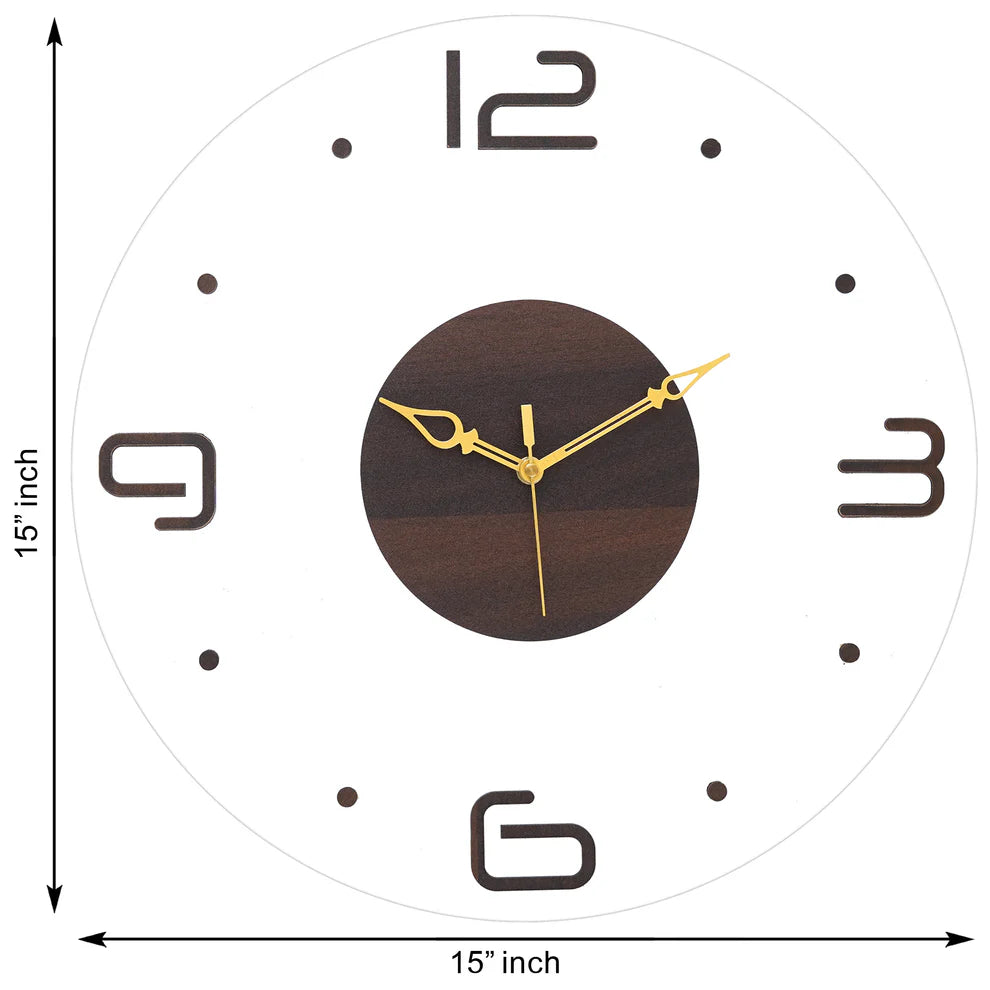 Wooden Acrylic Wall Clock