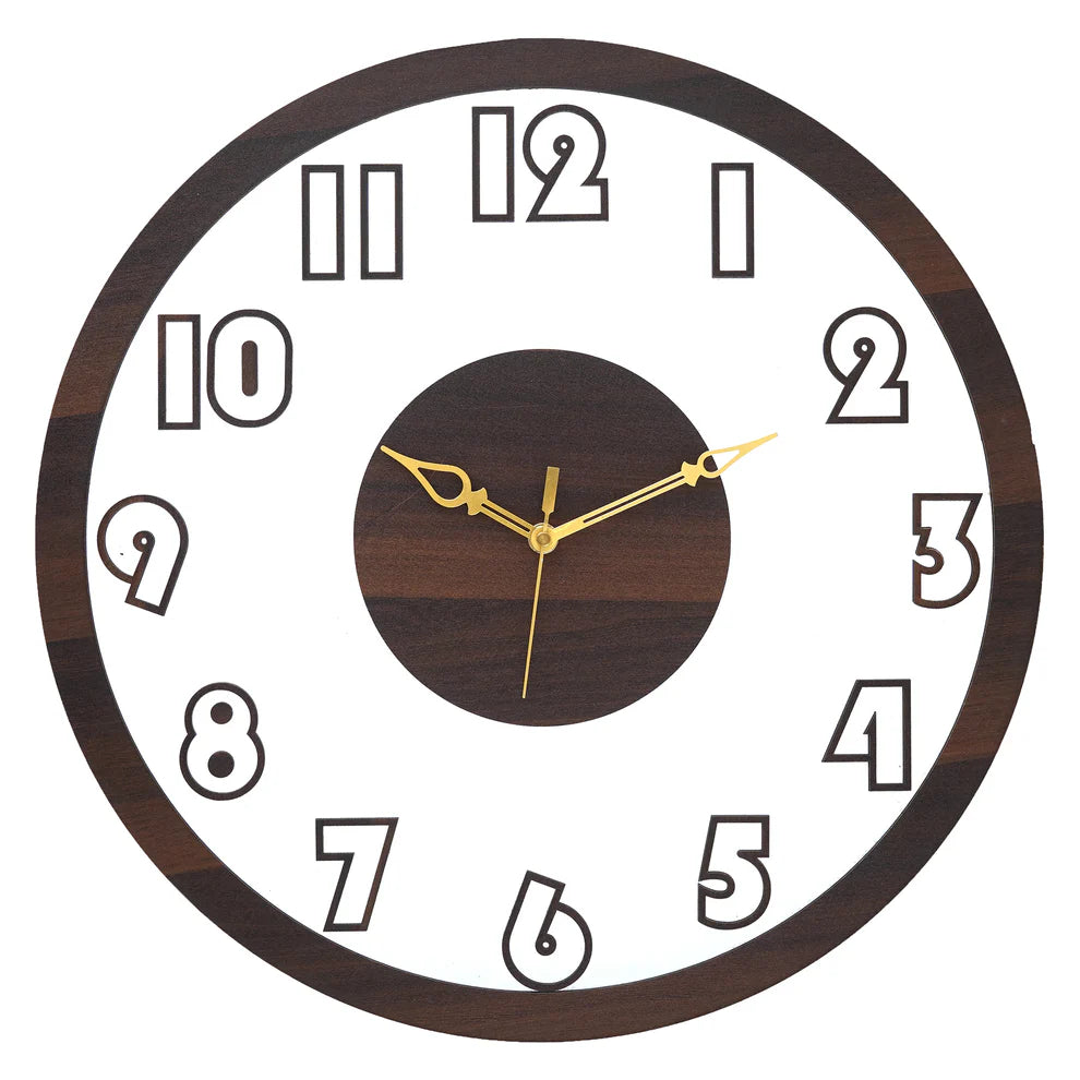 Timeless Artistry Acrylic Wooden Wall Clock