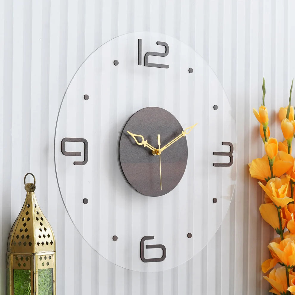 Wooden Acrylic Wall Clock