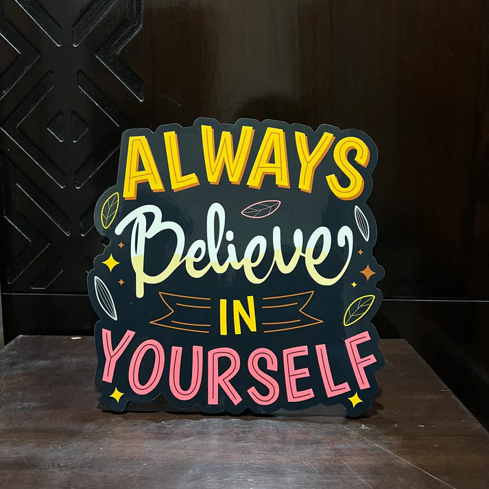 Motivational Quote Table Decor