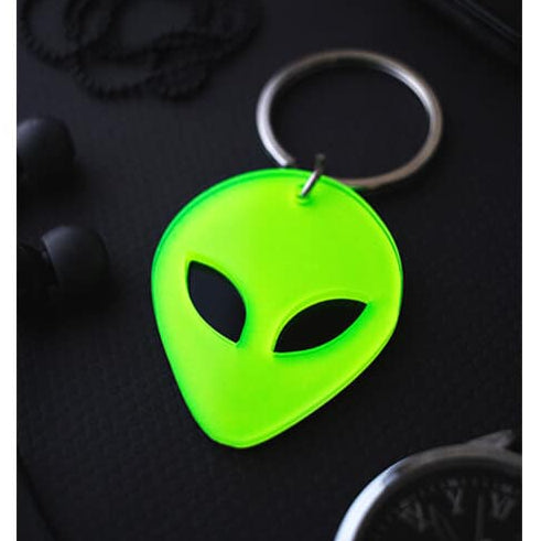 Alien Face Radium 3D Keychain