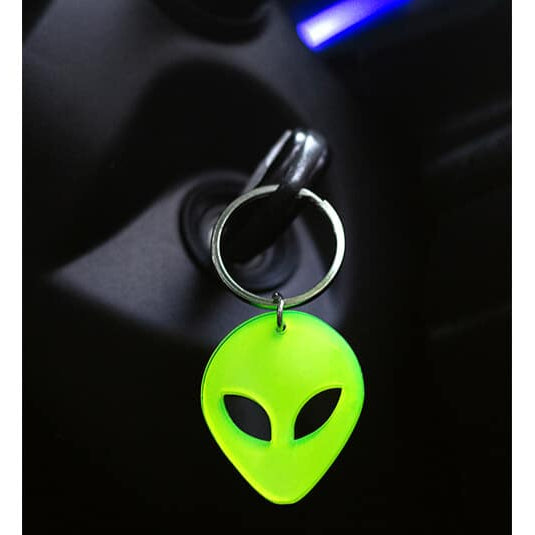 Alien Face Radium 3D Keychain