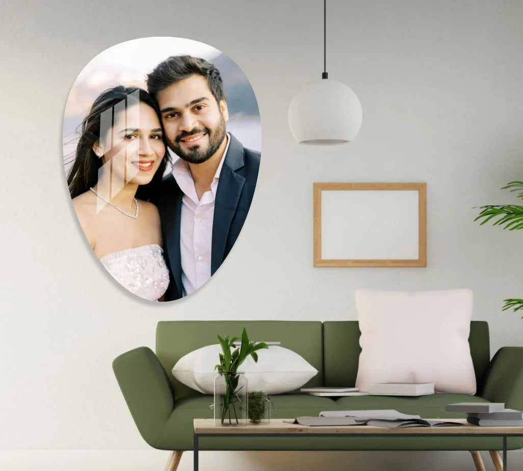 Customise Acrylic Oval Shape Frame