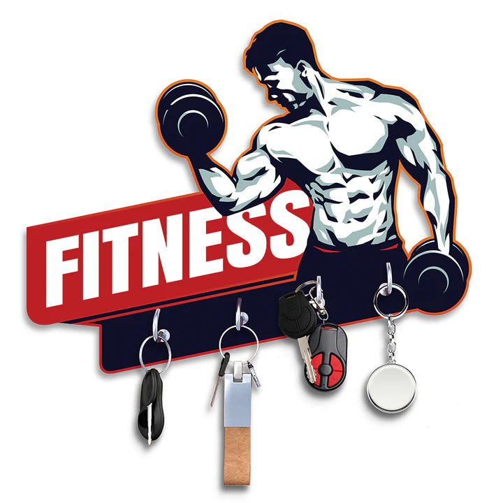 Gym & Fitness Key Holder - MDF