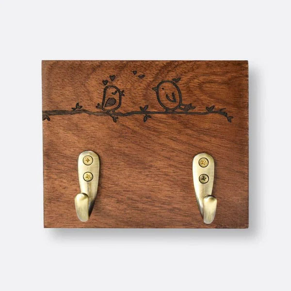 Bird Buddies Wooden Key Holder