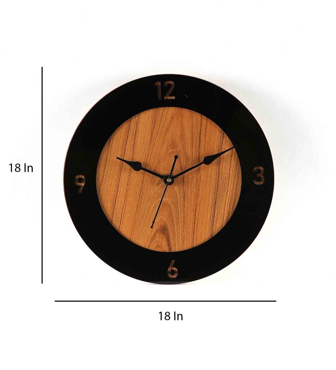 MDF And Acrylic Analog Concrete Wall Clock