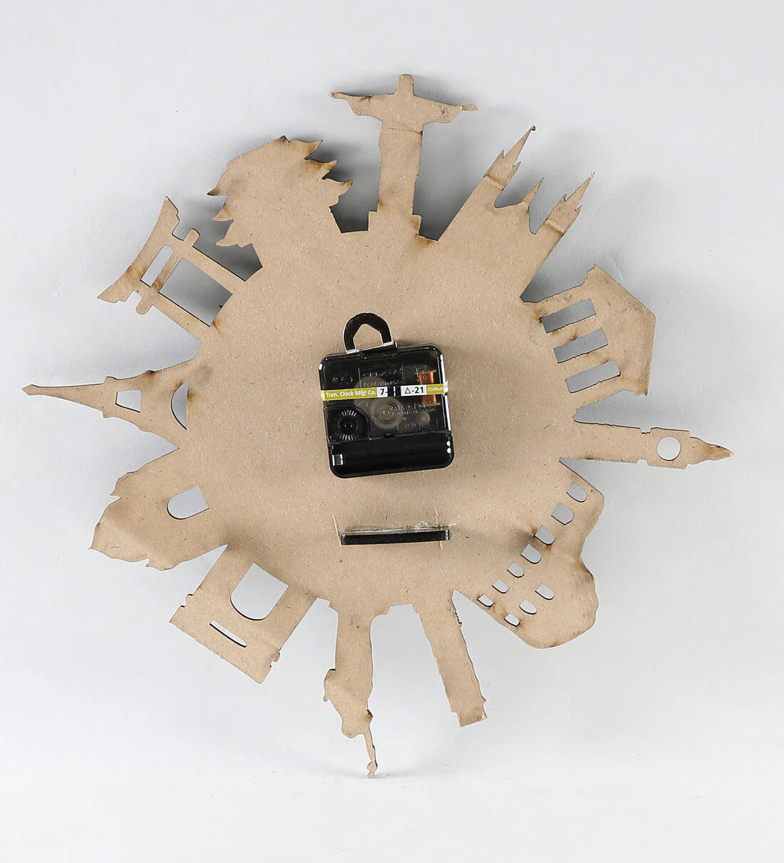 MDF And Acrylic Analog Monuments Wall Clock