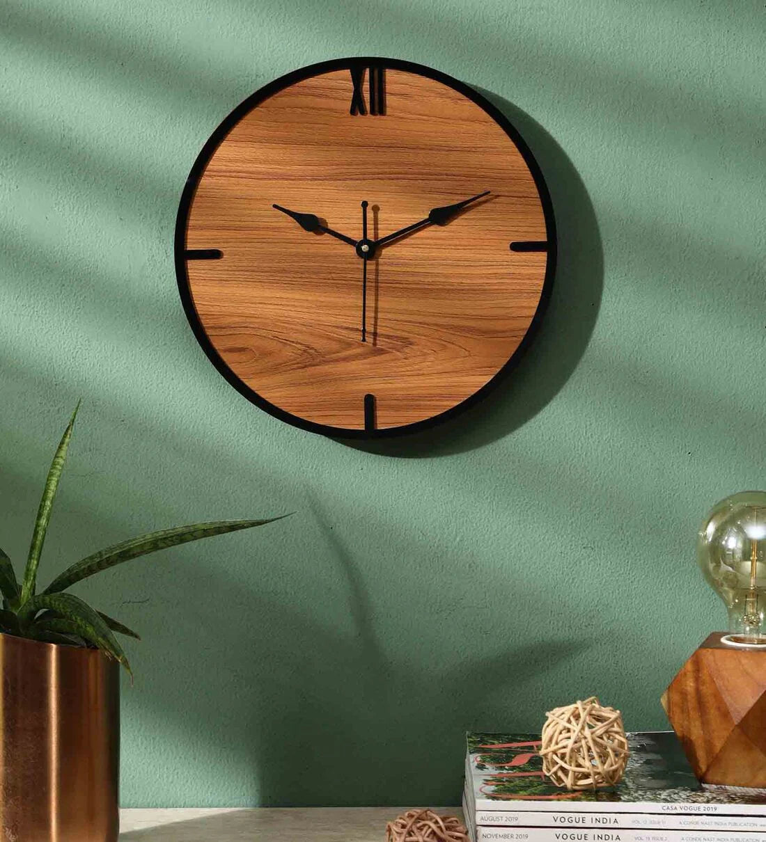 Mdf And Acrylic Analog Saros Wall Clock